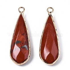Colgantes de jaspe rojo naturales&nbsp;G-S359-319E