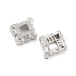Colgante micropavé cubic zirconia de latón&nbsp;KK-E090-16P