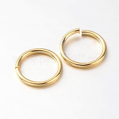 Placcatura sotto vuoto pvd ecologica e anelli aperti in ottone placcato a lunga durata&nbsp;KK-E663-7mm-G