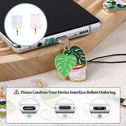 6 Stück Legierungs-Email-Handygurte&nbsp;HJEW-SW00132-11
