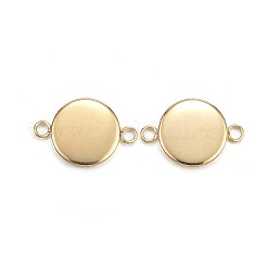 Connecteurs cabochons en acier inoxydable 304 avec placage ionique (IP)&nbsp;STAS-G170-26G-10mm