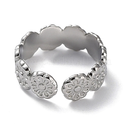 Anillos de acero inoxidable 304 que no se deslustran&nbsp;RJEW-B047-06P