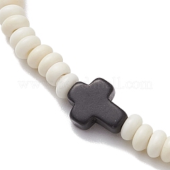 Stretch-Armbänder aus synthetischen Hämatit- und Türkisperlen für Frauen und Männer&nbsp;BJEW-JB11291-02