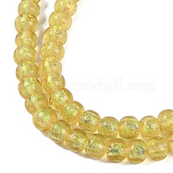 Fili di perline di lampwork in lamina fatti a mano&nbsp;FOIL-K003-04J