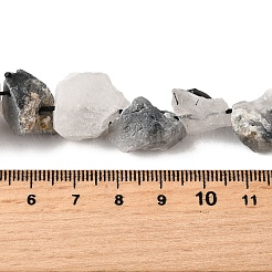 Natürliche turmalinierte Quarzperlenstränge&nbsp;G-S386-C15