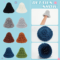 24 decorazione per cappello intrecciato in lana fatta a mano in 8 colori&nbsp;AJEW-FG0003-34A