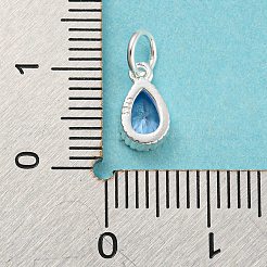 925 breloques pierre de naissance en argent sterling&nbsp;STER-G035-01B-03