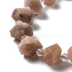 Natürliche sunstone Perlen Stränge&nbsp;G-B027-A03