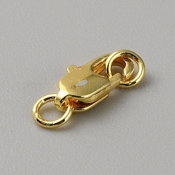Fermoirs mousquetons en laiton&nbsp;LS-FIND-WH0110-859A-G