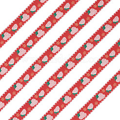 10 mètre de ruban de fraise en polyester&nbsp;OCOR-TA0003-62A