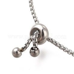 Anlaufgeschützte 304 Edelstahl-Armbänder mit Schiebegliedern&nbsp;BJEW-M233-06P