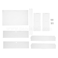 2-stöckige Minifiguren-Vitrine aus transparentem Acryl&nbsp;ODIS-WH0061-50B