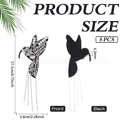 5 Stück Filzglasperlen-Ornamentzubehör&nbsp;PATC-FG0003-76
