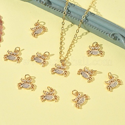 Pendentifs en laiton Shegrace sertis de micro-pavés de zircone cubique&nbsp;XGRQ3D017-456G