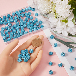 120pcs pave bolas de bola de discoteca&nbsp;RB-SC0004-84B