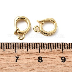 Messing-Mikro pflastern klare Zirkonia Anhänger Bügel&nbsp;KK-G542-10G