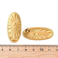 Boucles d'oreilles à tige ovales en acier inoxydable 304&nbsp;EJEW-Z109-01G