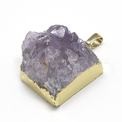 Überzogene natürliche Druzy Amethyst Anhänger&nbsp;LS-G-R435-40