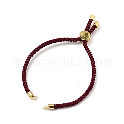 Bracelets coulissants en corde milan torsadée à moitié finis&nbsp;FIND-G032-01G-12