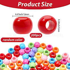 200 Stück undurchsichtige Acrylperlen&nbsp;SACR-SP0001-35A