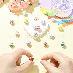18 pezzo di perle di porcellana fatte a mano in 6 colori&nbsp;PORC-CJ0001-52