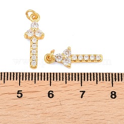 Ottone micro spianare pendenti zirconi&nbsp;KK-F927-02G