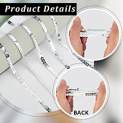 1 Rolle PVC-Paillettenperlen&nbsp;DIY-SP0005-27E