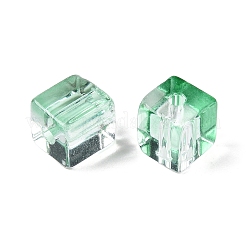 Perles de verre transparentes de peinture de cuisson&nbsp;X1-DGLA-N005-01A-05