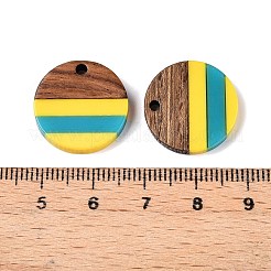 Colgantes de resina epoxi y madera de nogal&nbsp;RESI-N039-121A