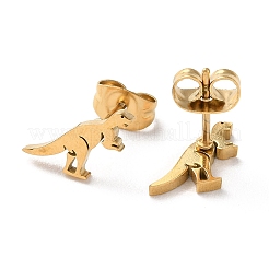 Orecchini a bottone in acciaio inossidabile 304&nbsp;EJEW-B022-01G