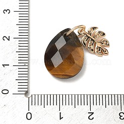Natürlichen Tigerauge Anhänger&nbsp;G-K422-02KCG-05