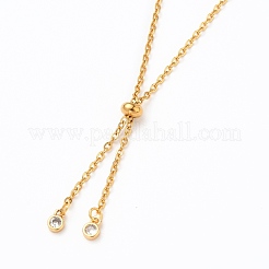 Verstellbares 304 Edelstahl-Kabelketten-Schiebearmband/Bolo-Armbänder herstellen&nbsp;AJEW-JB00780-02