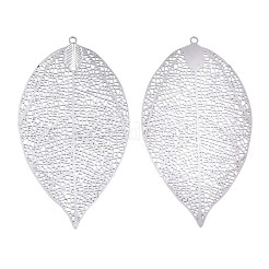 Grands pendentifs en filigrane d'acier inoxydable 304 anti-ternissement&nbsp;X-STAS-S108-38P