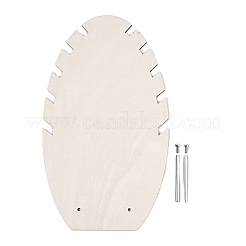 Espositori per gioielli con ciondolo a forma di foglia in MDF e ferro&nbsp;NDIS-G008-02B-02
