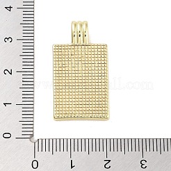 Colgantes de esmalte de latón chapado en oro real de 18k&nbsp;KK-M293-43G-02