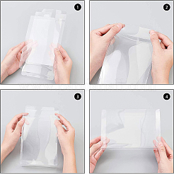 Boîte de cadeau de bonbons en pvc transparent rectangle&nbsp;CON-BC0006-23
