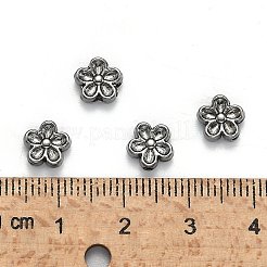 Perline di fiori 3d in lega di stile tibetano&nbsp;K08WW052