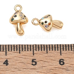 Charms in zirconi colorati con micro pavé di ottone&nbsp;CU-CBAB0CF-19G