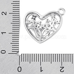 Pendentifs en laiton zircon cubique transparent&nbsp;KK-Z066-07P