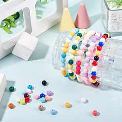 252pcs 14 Farben undurchsichtige Acrylperlen&nbsp;SACR-TA0001-49