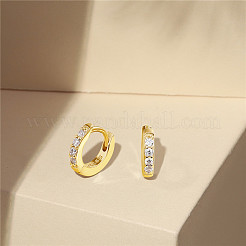925 orecchini a cerchio huggie in argento sterling&nbsp;JE893C-01
