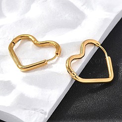 Boucles d'oreilles créoles en acier inoxydable 201&nbsp;EJEW-Q026-11G