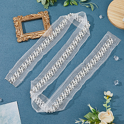 Harz mit Strass-Gazeband&nbsp;OCOR-WH0078-140