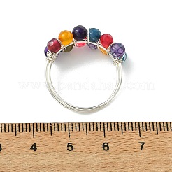 Fingerringe aus mit Kupferdraht umwickelten&nbsp;RJEW-JR01035