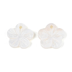 Natürliche Süßwassermuschel geschnitzte Blumenanhänger&nbsp;SHEL-N038-10