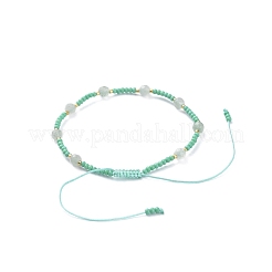 Verstellbare geflochtene Perlenarmbänder&nbsp;BJEW-JB04902-01