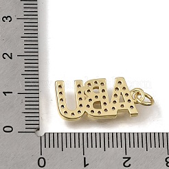 Messing micro pave klare zirkonia anhänger&nbsp;KK-C262-48G