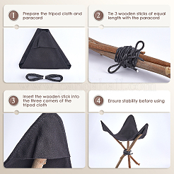 Taburete triangular de tela para exterior&nbsp;AJEW-WH20022-09D