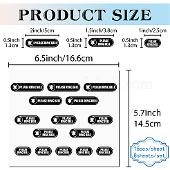 Mini pegatinas autoadhesivas recubiertas de PVC&nbsp;STIC-WH0018-002