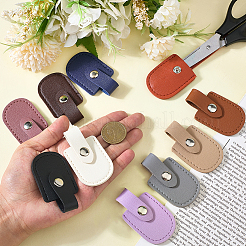 10 Stück bogenförmige Nagelknipser-Etuis aus Kunstleder in 10 Farben&nbsp;DIY-CL0002-28A